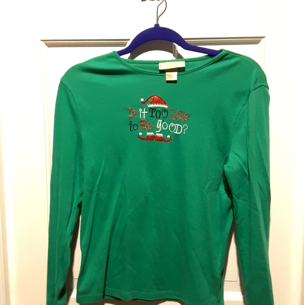 Christmas Holiday Long Sleeve t-shirt Size Small